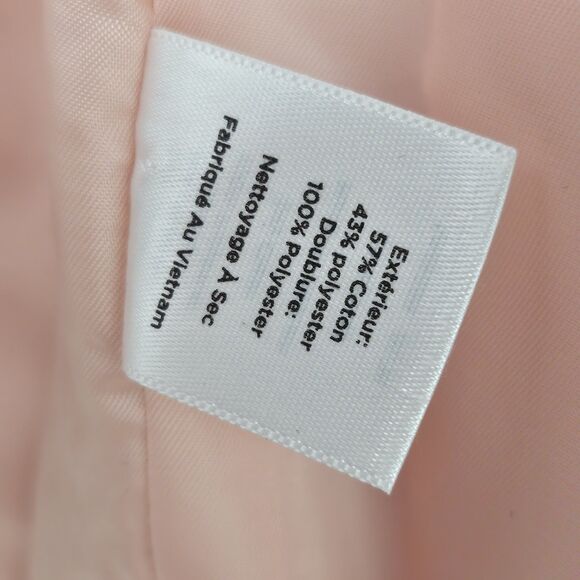 Talbots Peach Floral Textured Sheath Dress And Blazer Set Women's Size 4 - Picture 16 of 16